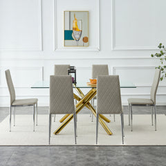 6-piece Set Chairs - Light Grey chairs