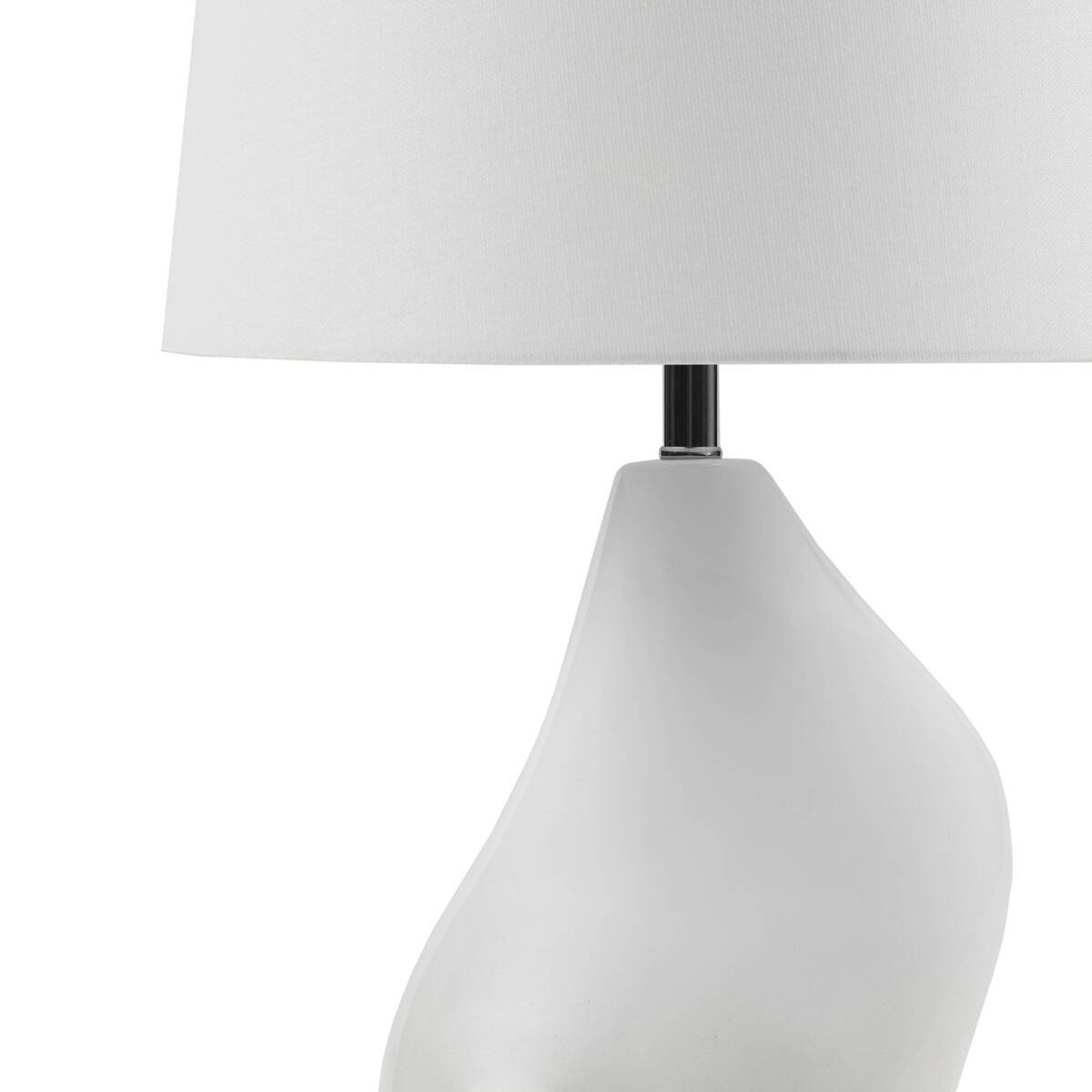 Asymmetrical Ceramic Table Lamp - Grey