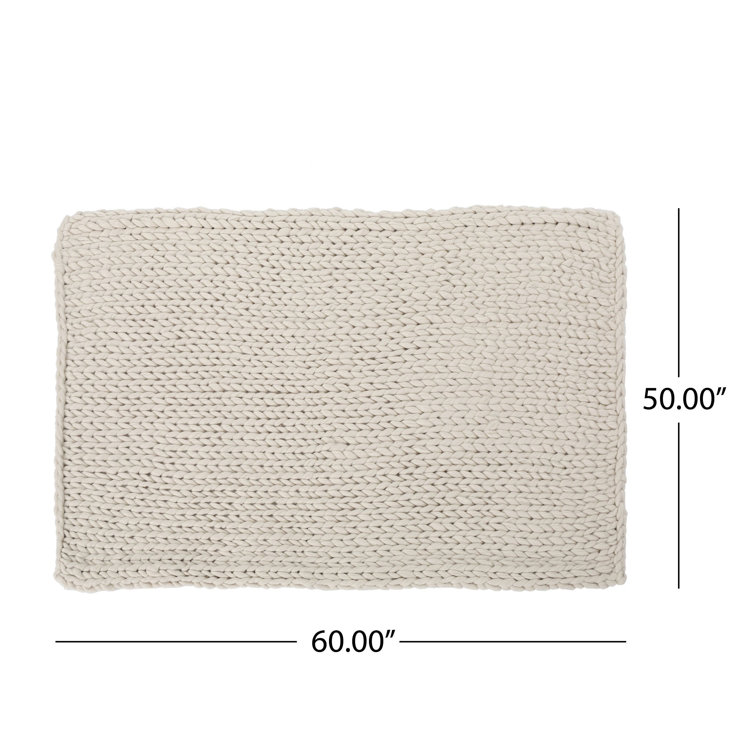 Cozy Ivory Throw Blanket