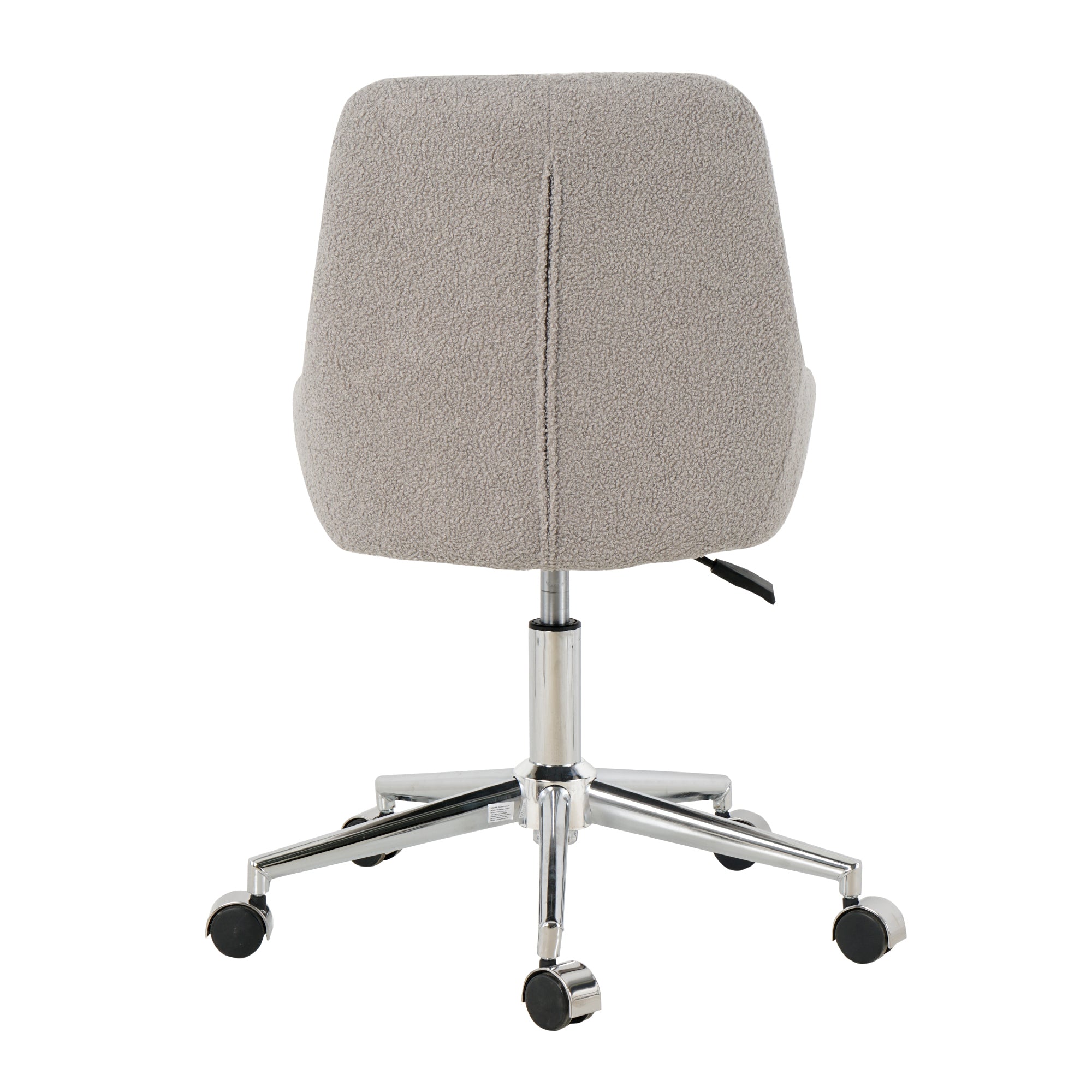 Modern Teddy Fleece Fabric with Chrome Legs - Grey