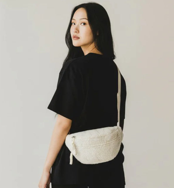 Cozy Sherpa Plush Crossbody Bag Large Capacity