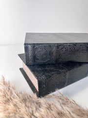Set of 2 Decorative book Black with Box inside