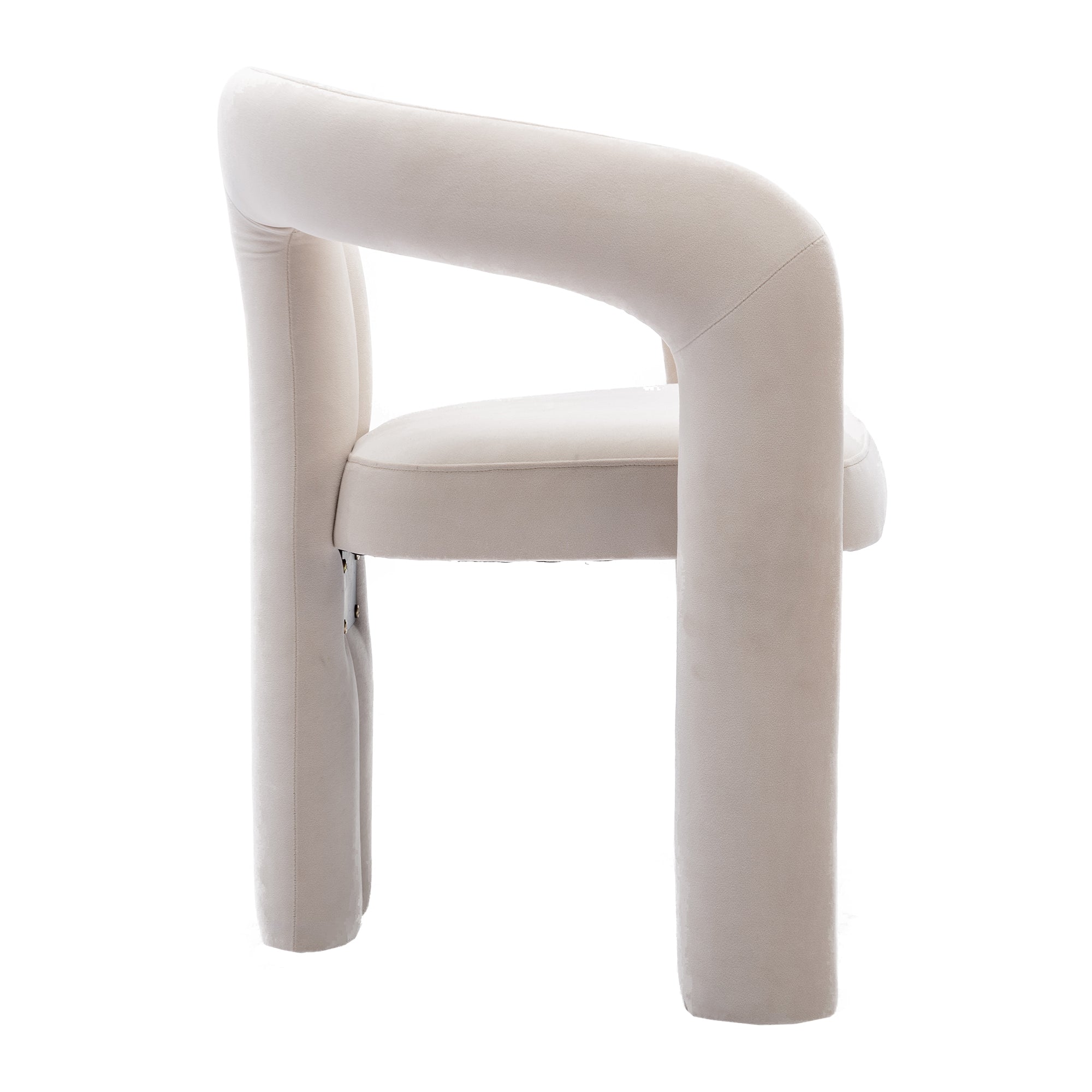 Contemporary Designed  Fabric Upholstered Accent/Dining Chair /Barrel Side Chairs Kitchen Armchair (Set of 2)