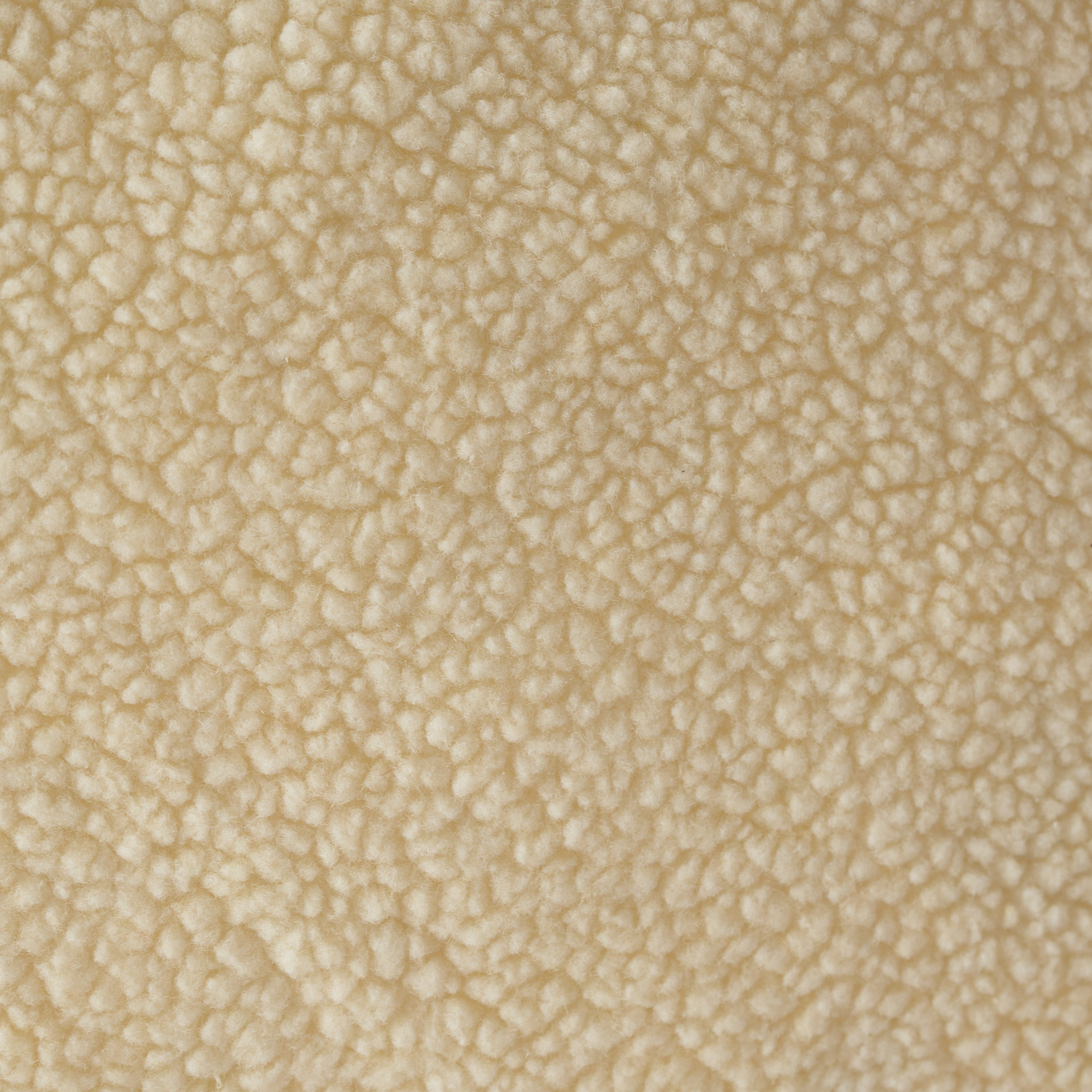 Mead Shearling 5 Ft. Bean Bag - Cream
