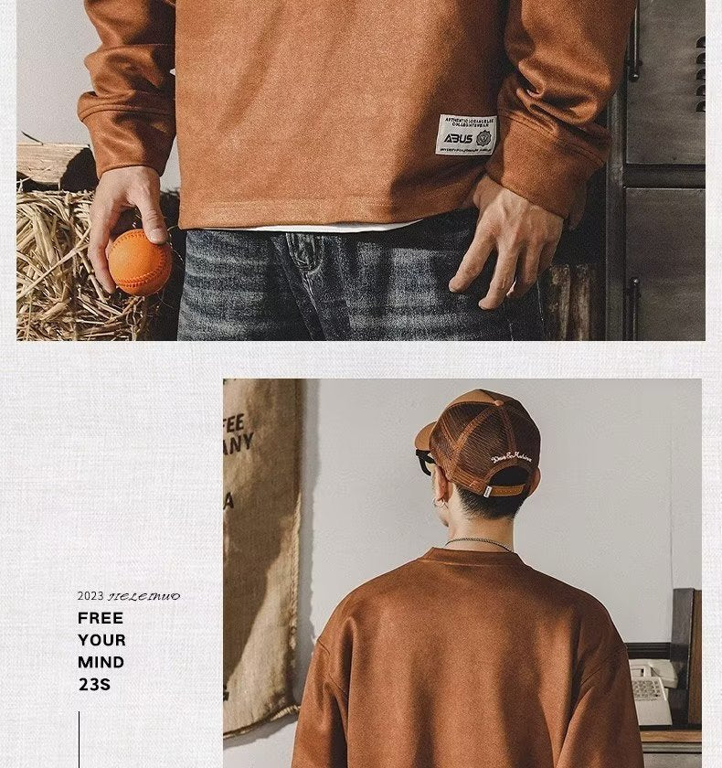 American-style Vintage Brooklyn Sweater For Men