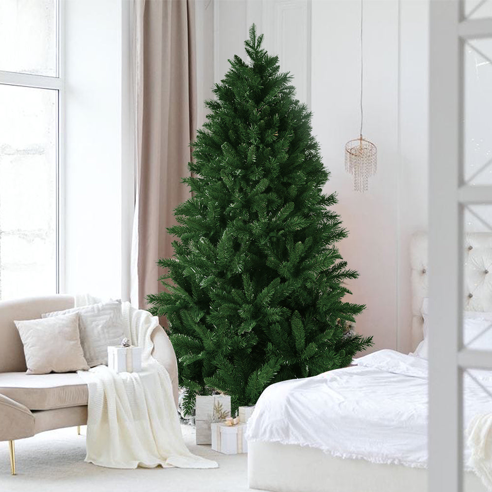 7FT PE/PVC Mixed Green Artificial Christmas Tree