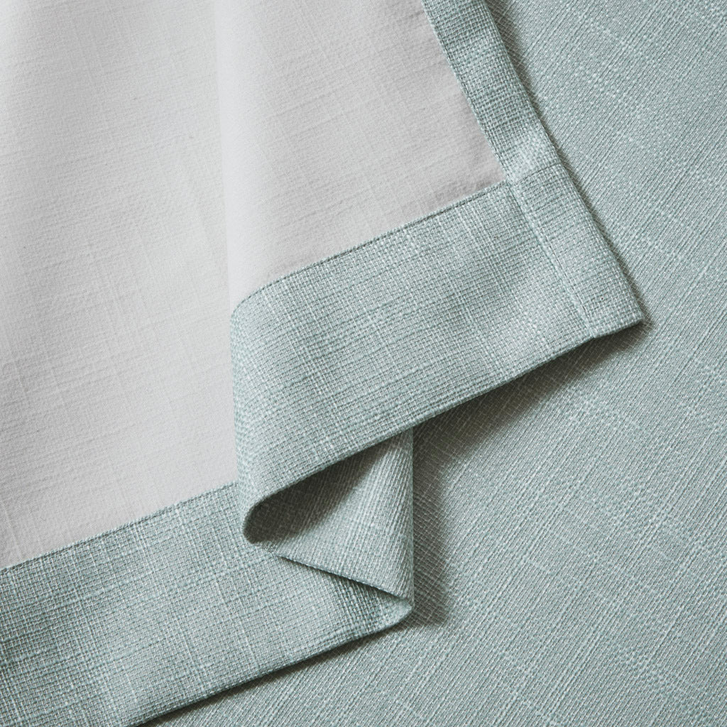 50x84"  Printed Heathered Blackout Grommet Top Curtain Panel - Seafoam