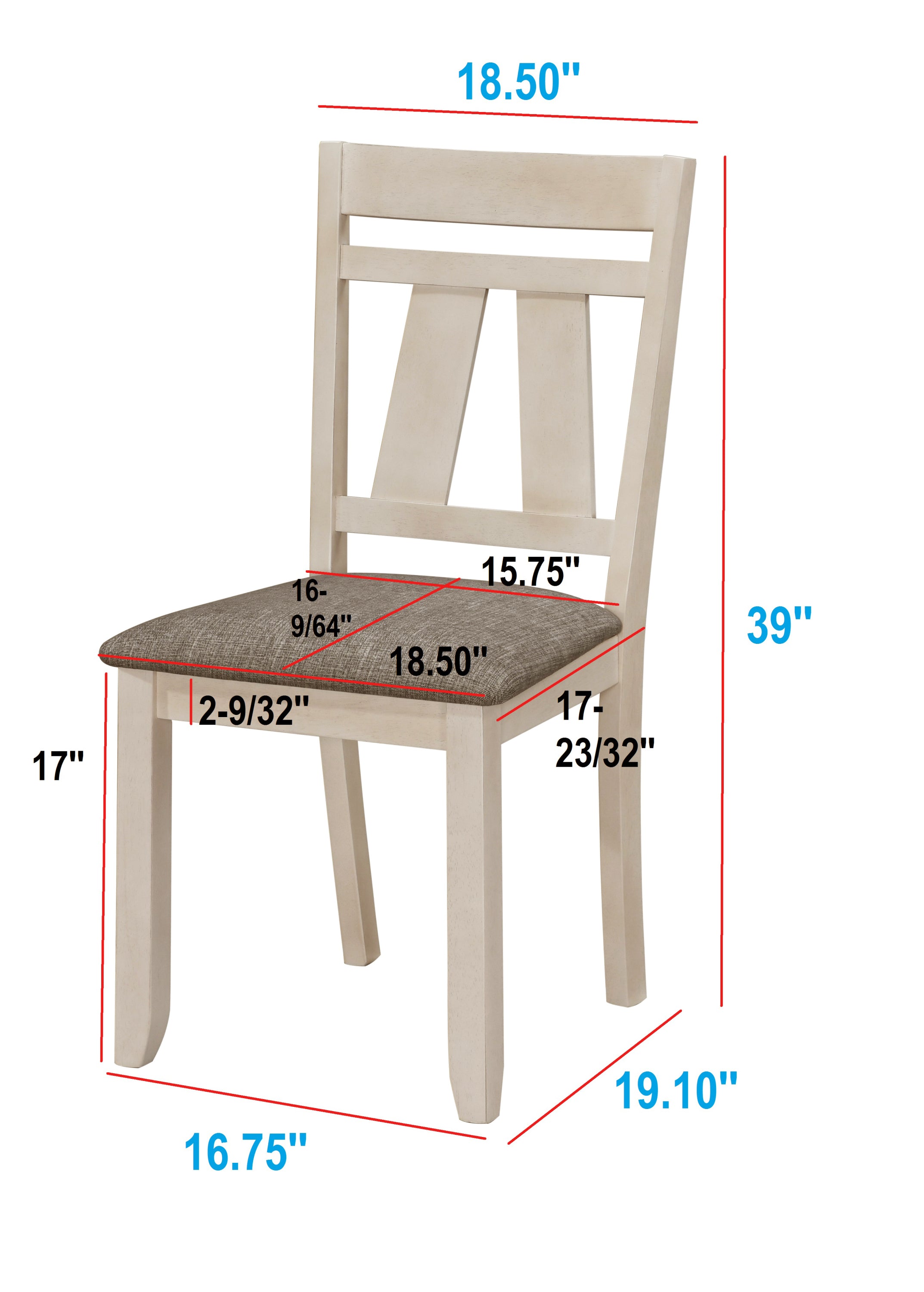 Cottage Style Extendable Dining Table Set (6 pieces)