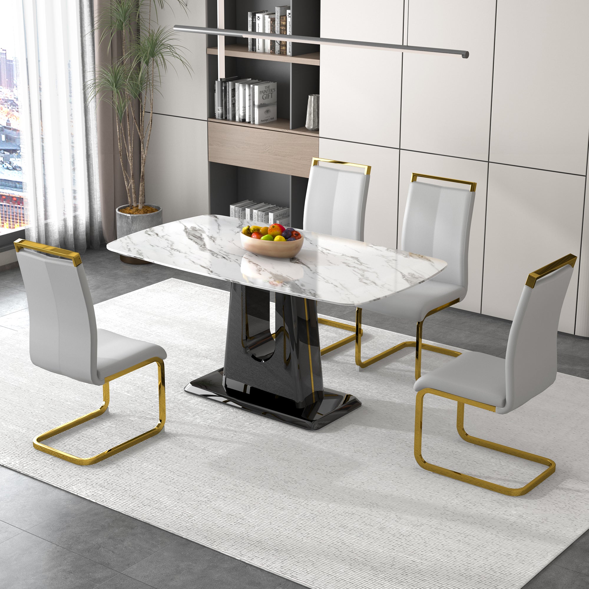 Modern and Luxurious Dining Table - White