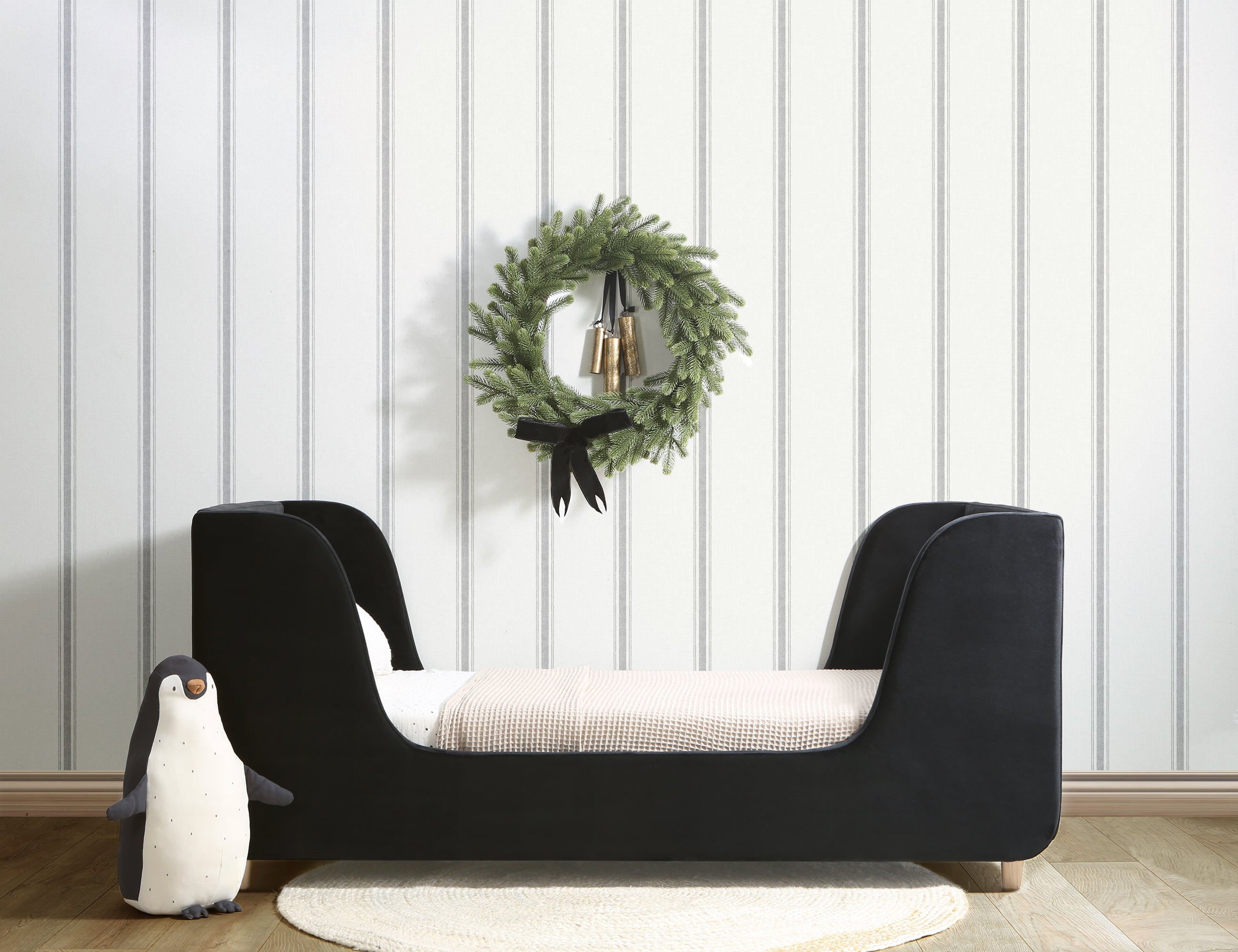 Bodhi Upholstered Toddler Bed - Black