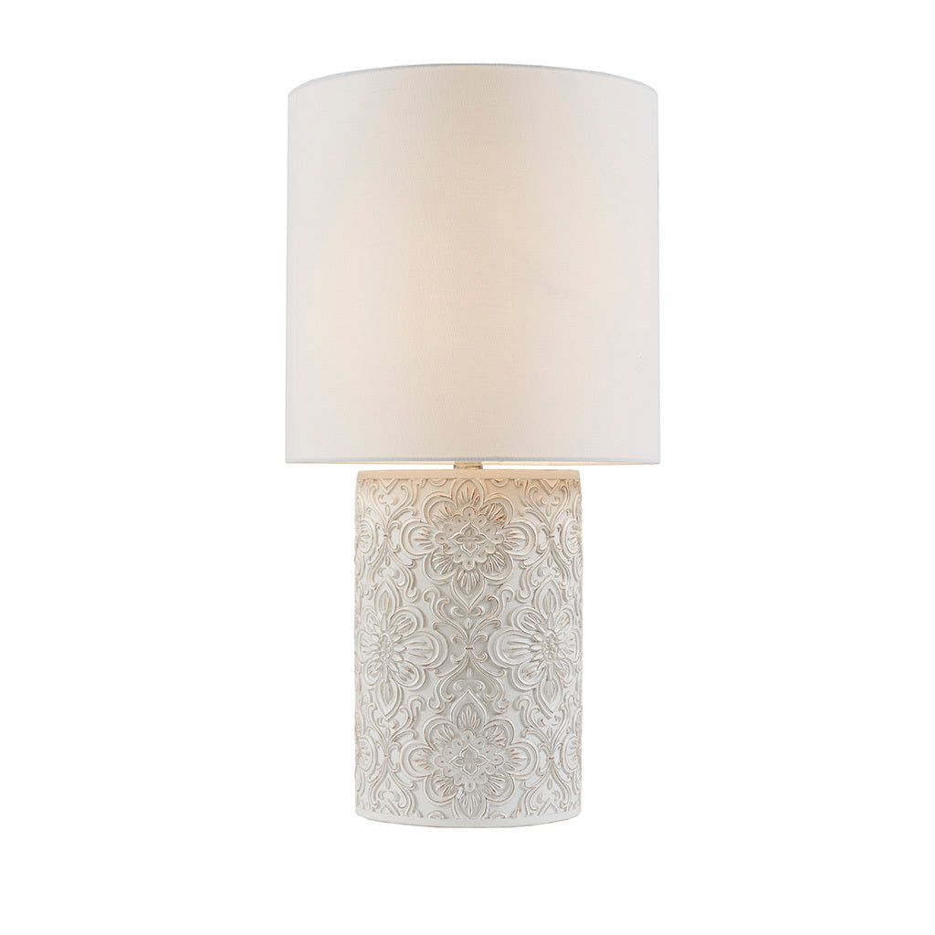 Floral Resin Table Lamp
