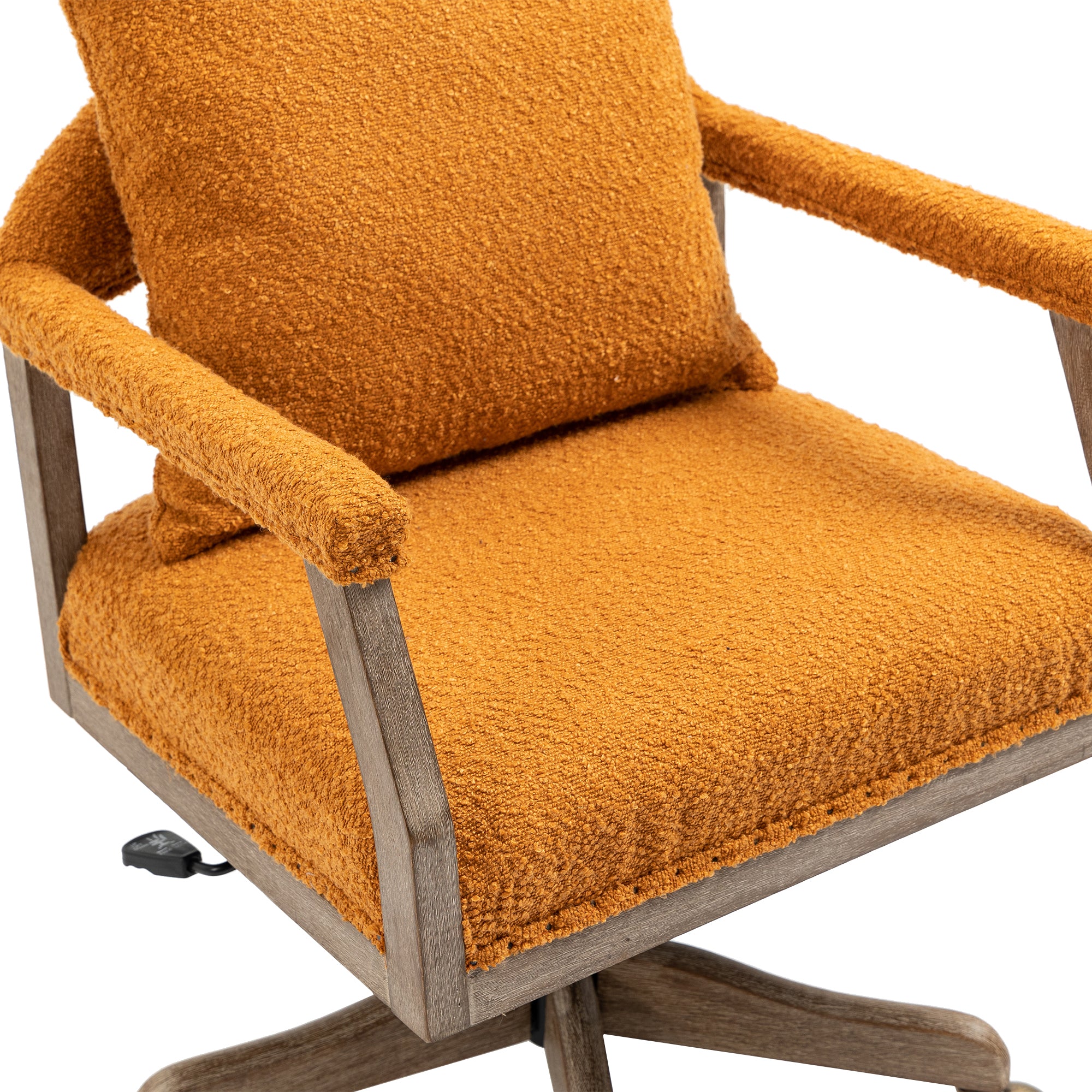 Chair Office Chair Adjustable Swivel Chair Fabric Seat Home Study Chair - Orange