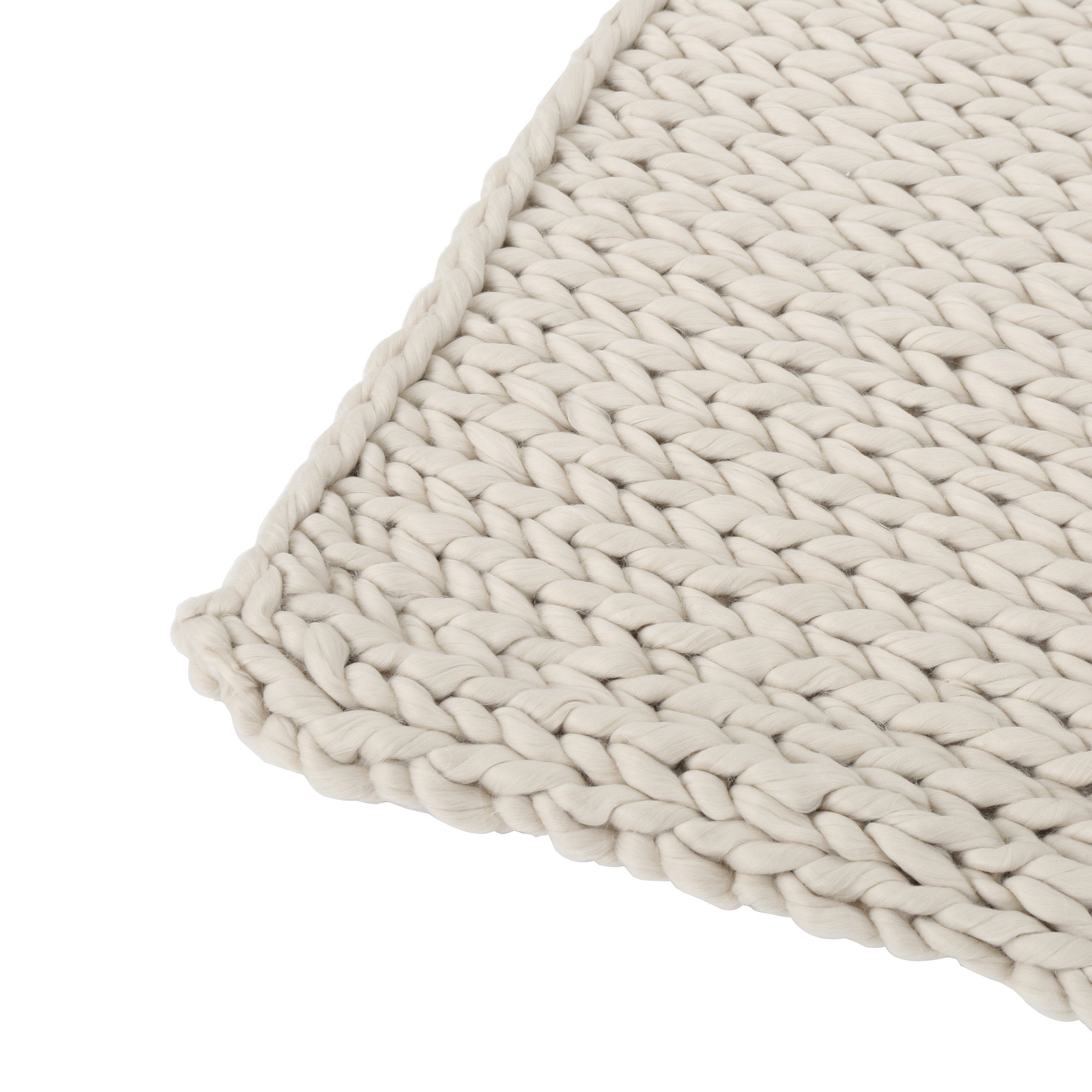 Cozy Ivory Throw Blanket