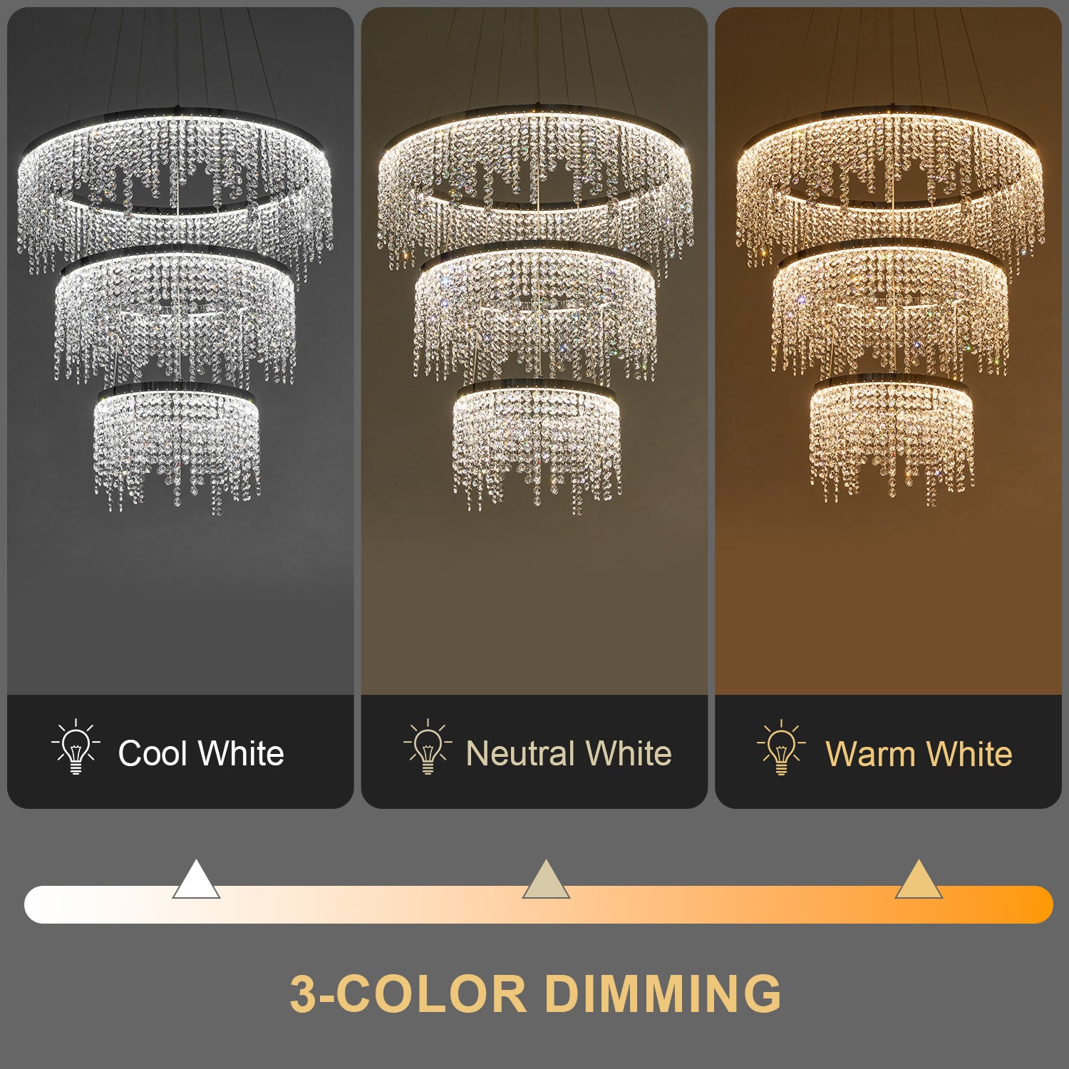 Luxury Modern Pendant Light Crystal Chandelier