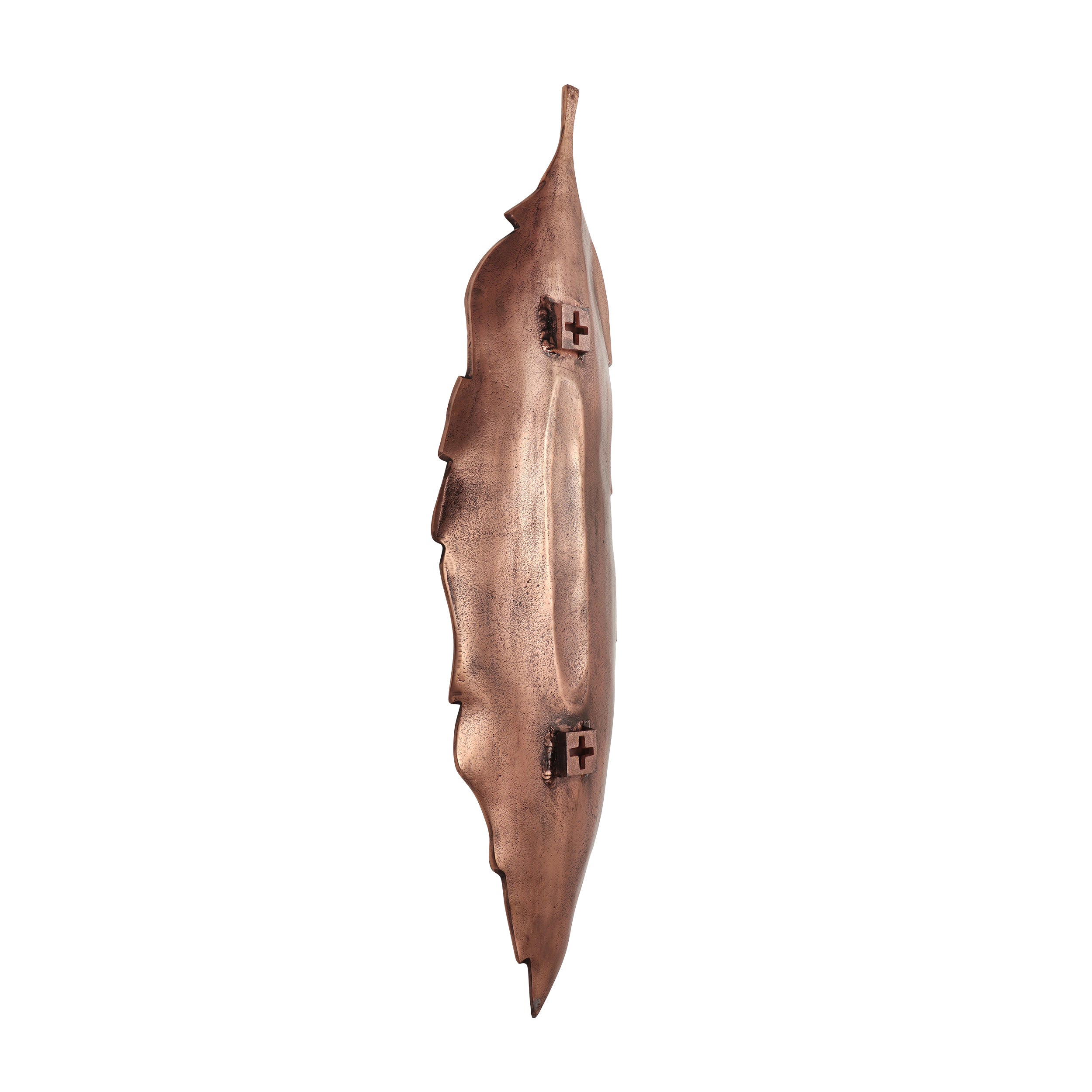Handcrafted Leaf Wall Decor - Copper