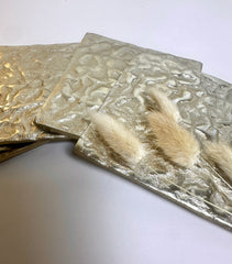 Luxury Metal Gold Coaster Set of 4