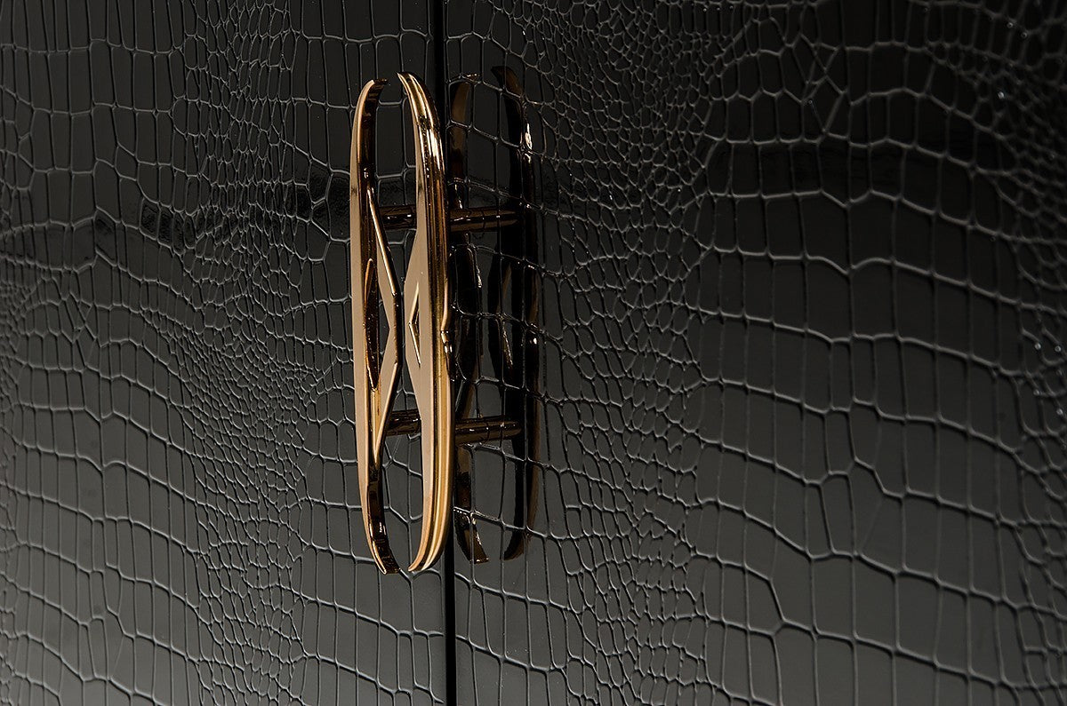 Modern Black & Rosegold Buffet