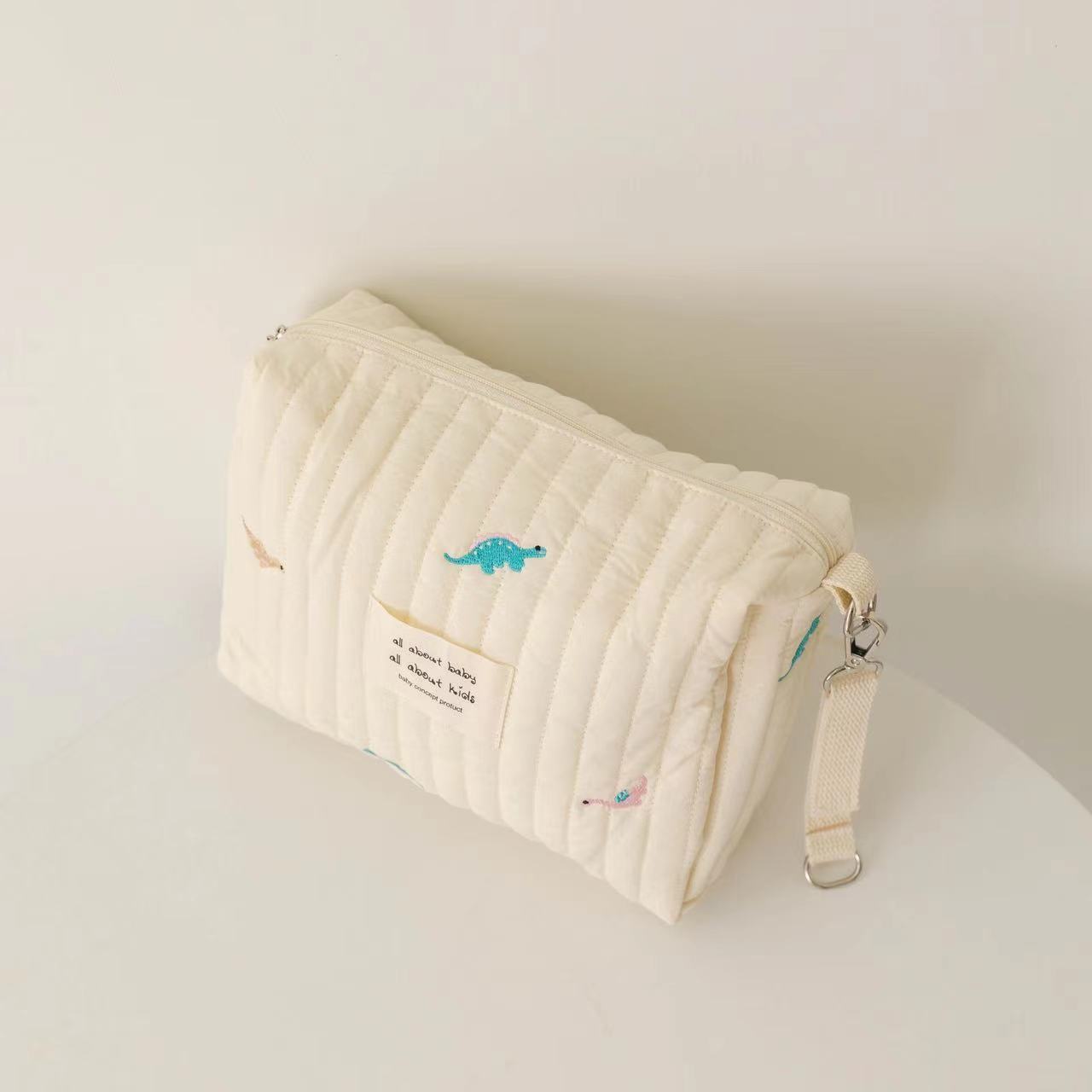 Cotton Zipper Embroidery Mummy Bag Trolley Pannier Bag