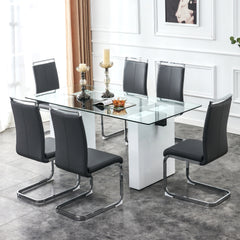 Modern Rectangular Glass Table