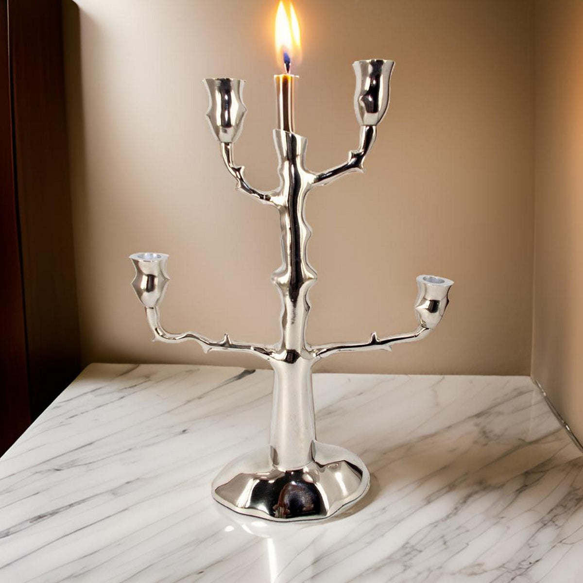 Tree Candle Holder - Copper Aluminum