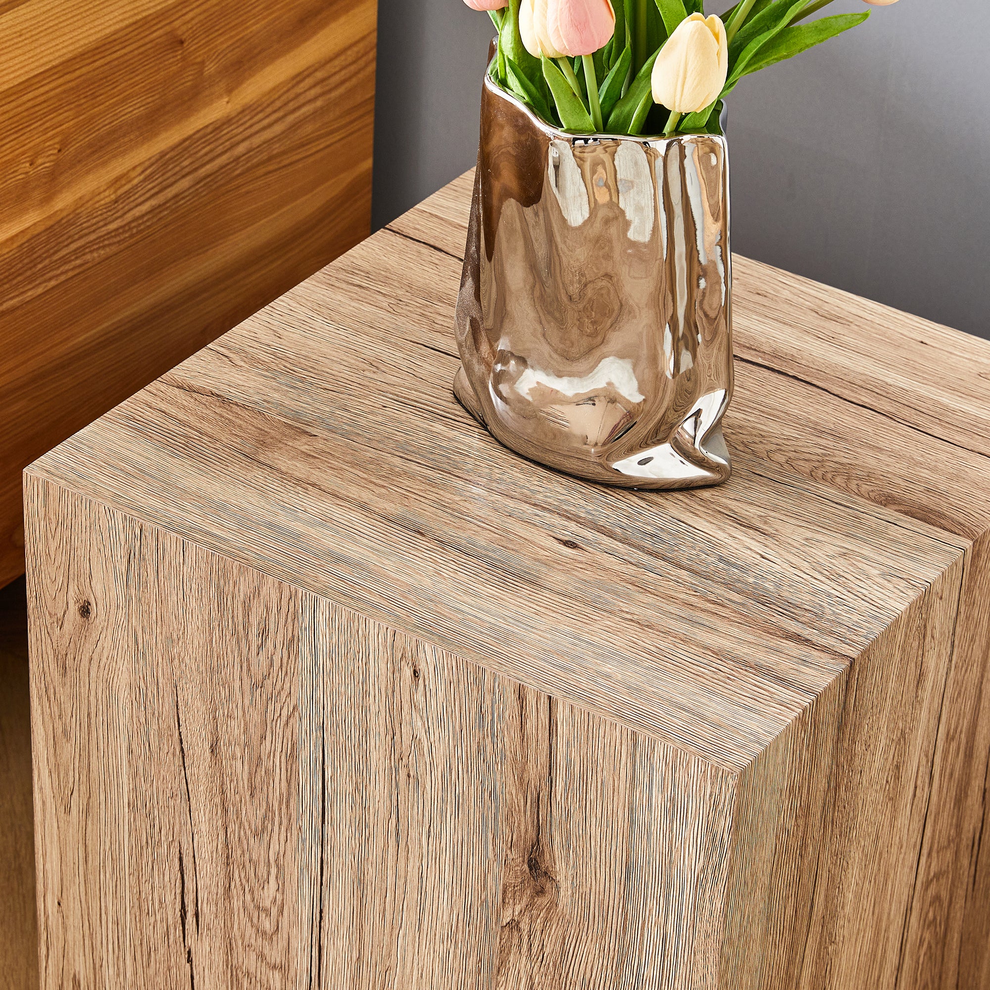 Modern Three-piece Coffee Table Stylish Design Wood