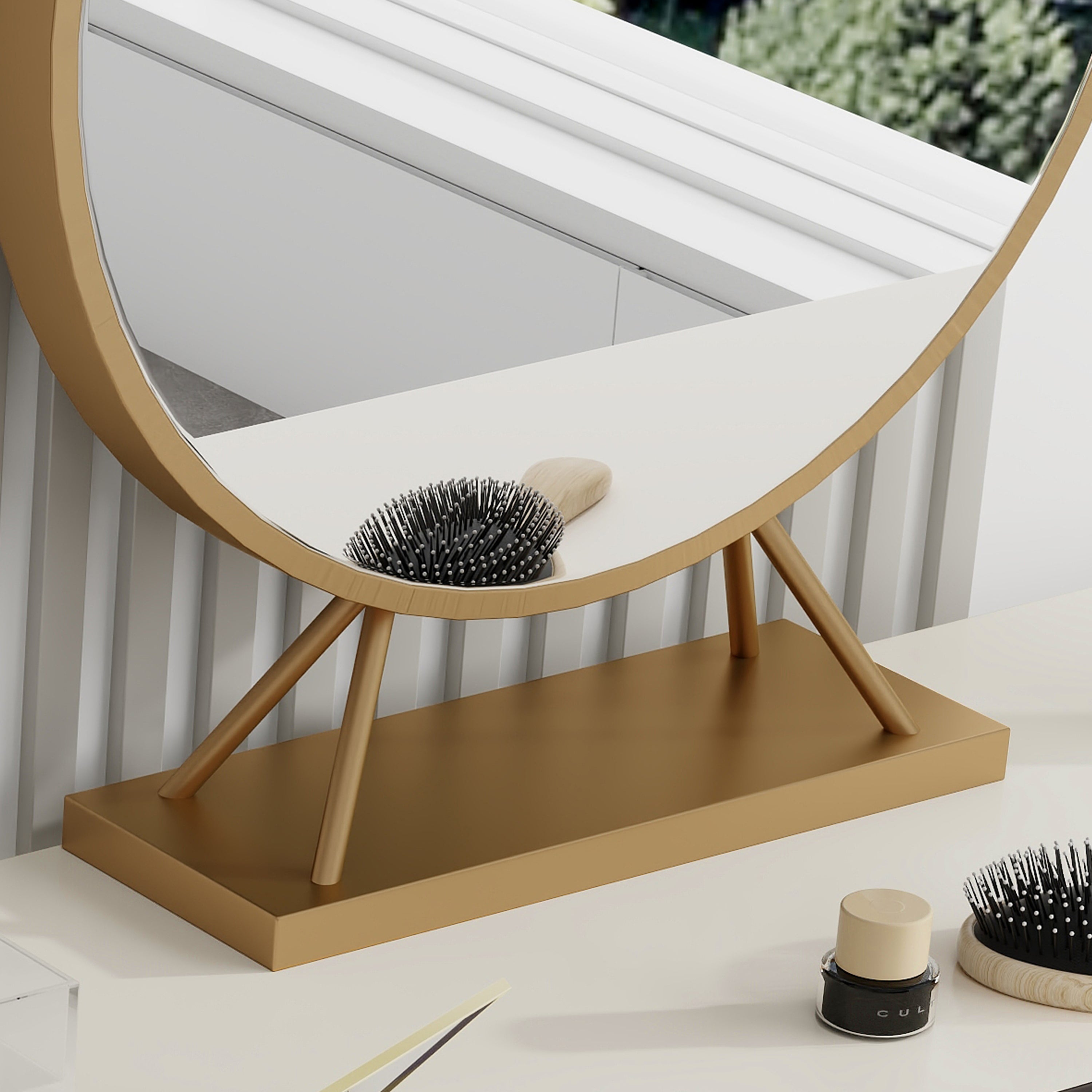 Modern Makeup Vanity Set - Beige