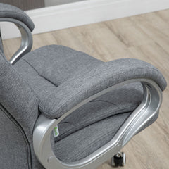 High Back Home Office Chair with Adjustable Height - Grey