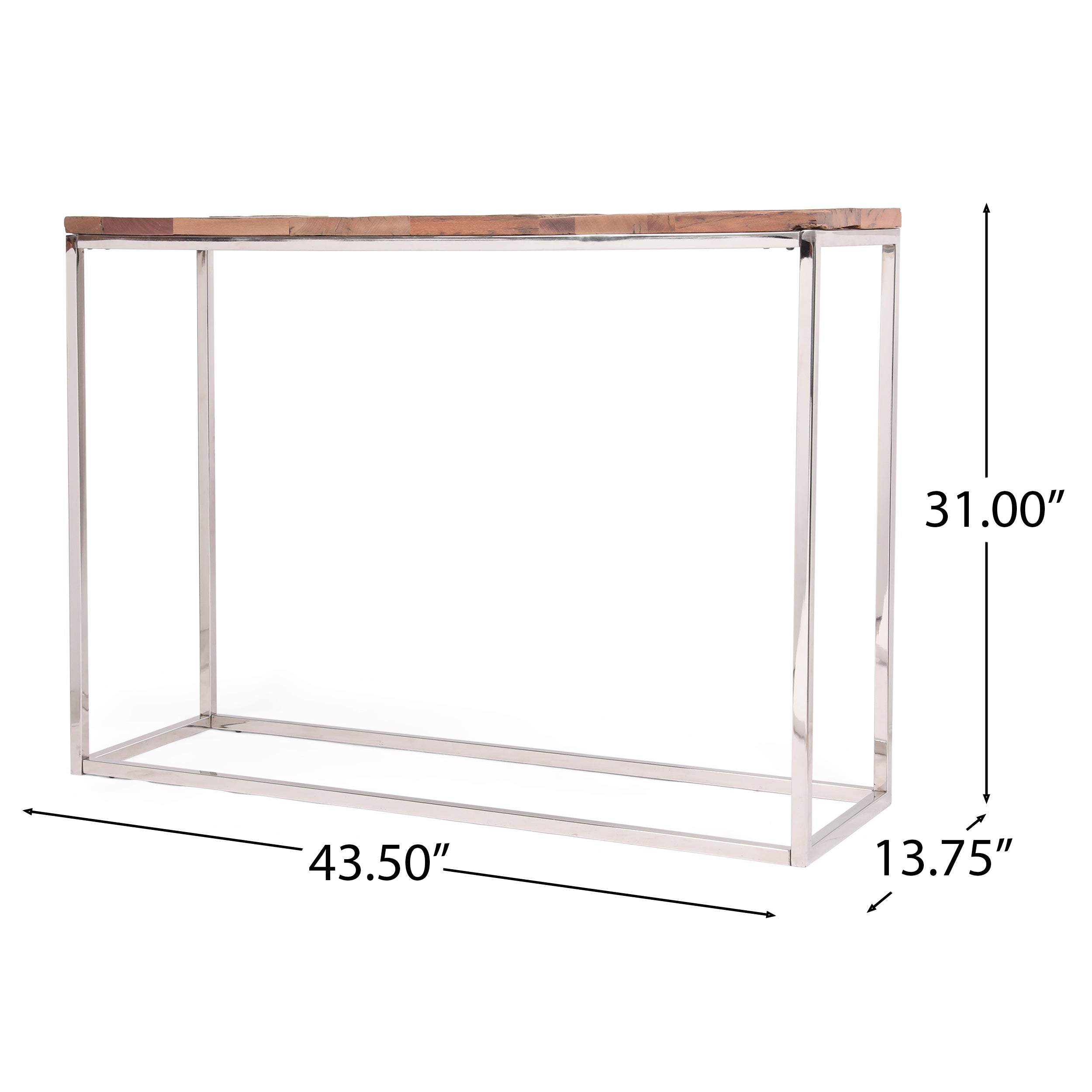 Natural Wood Color Handcrafted Console