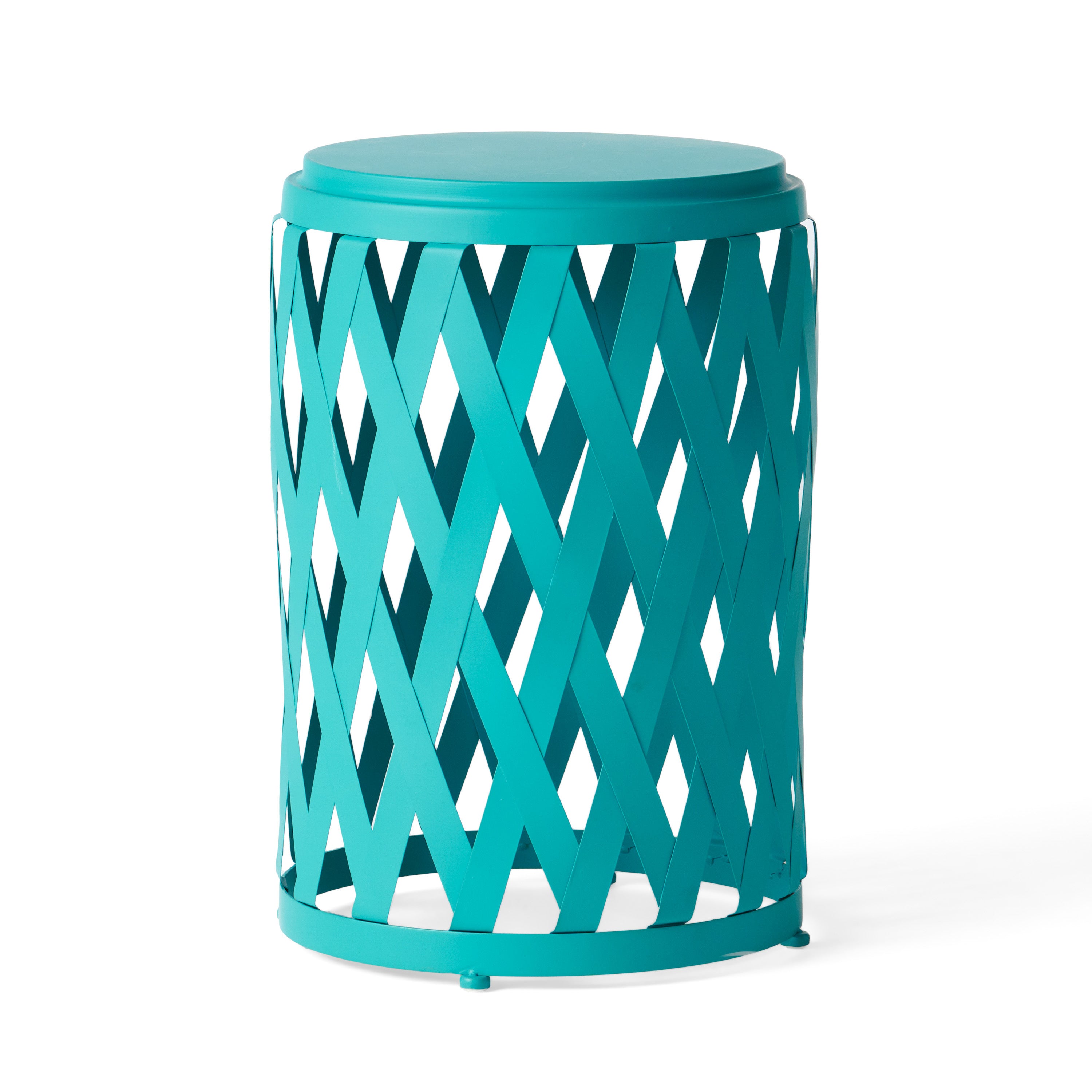 Set of 2 Accent Outdoor Table - Teal