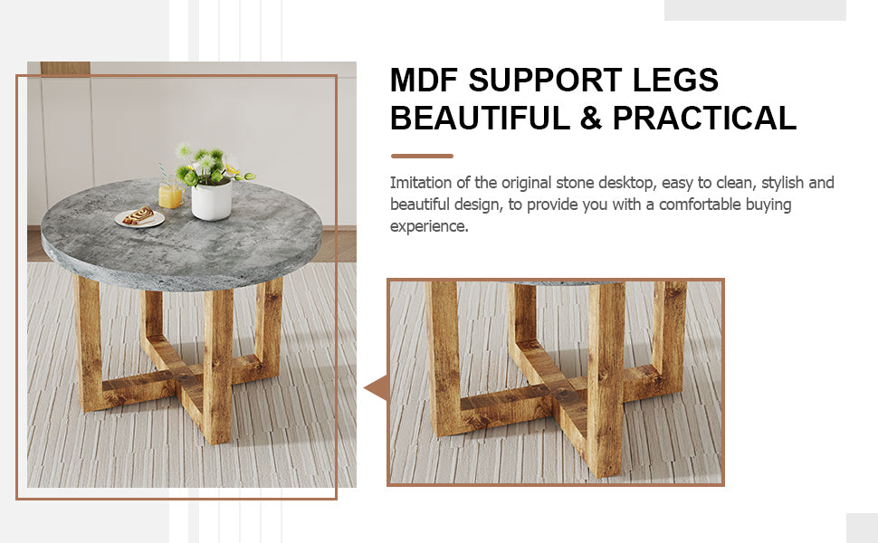 Modern/Rustic Design Dining Table (no chairs included) 30"H