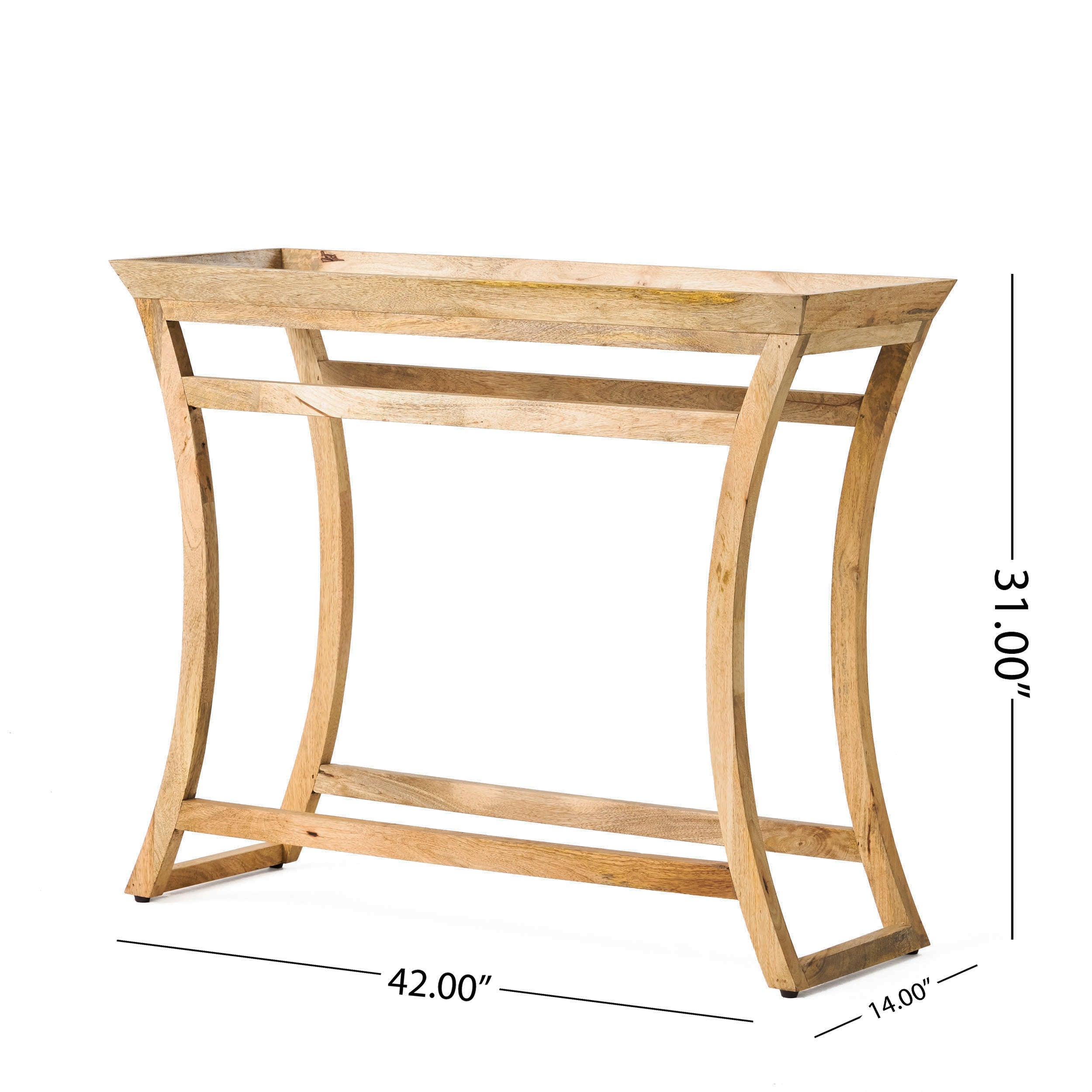 Rustic Natural Mango Wood Console