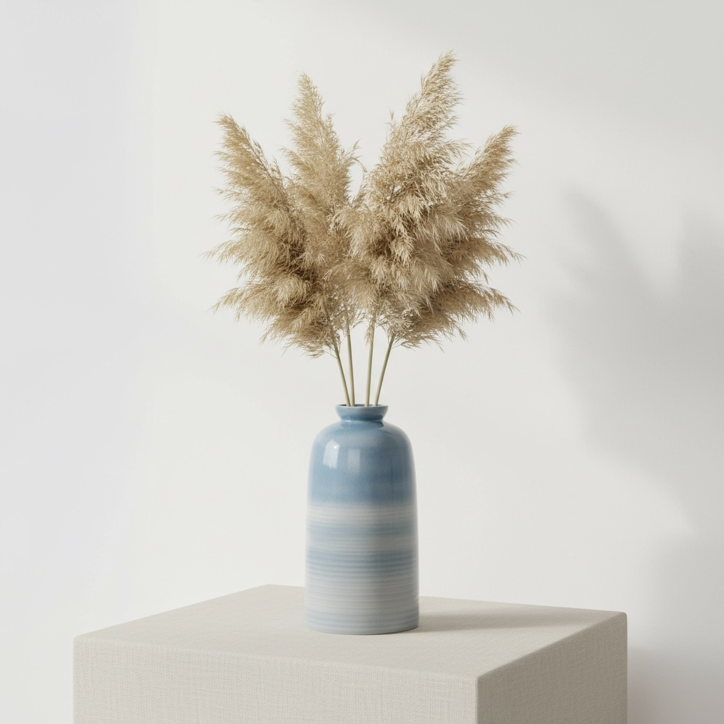 Blue Lagoon Ceramic Vase 12.5”