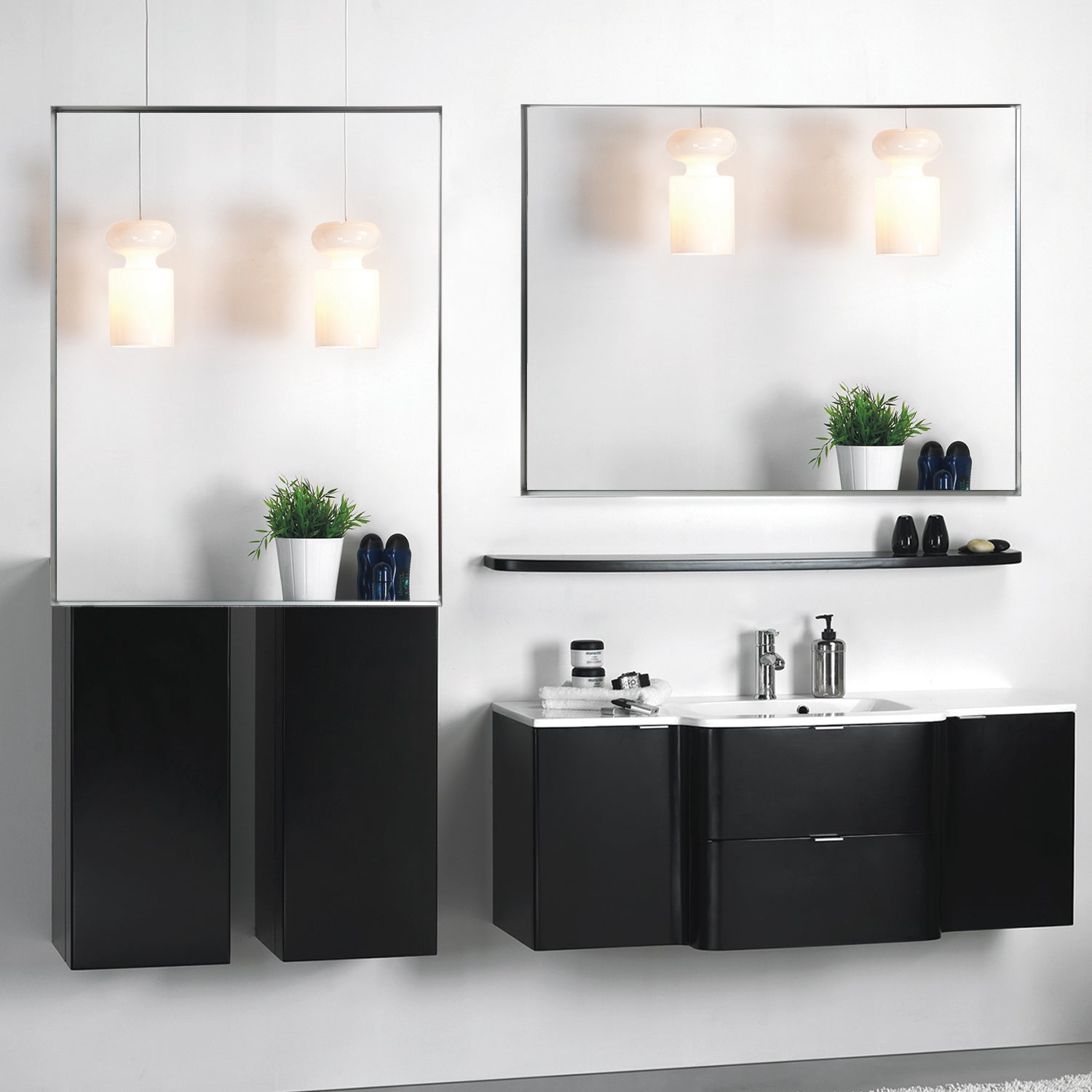 Glossy Brushed Silver Framed Mirror 36x30inch (Horizontal & Vertical)