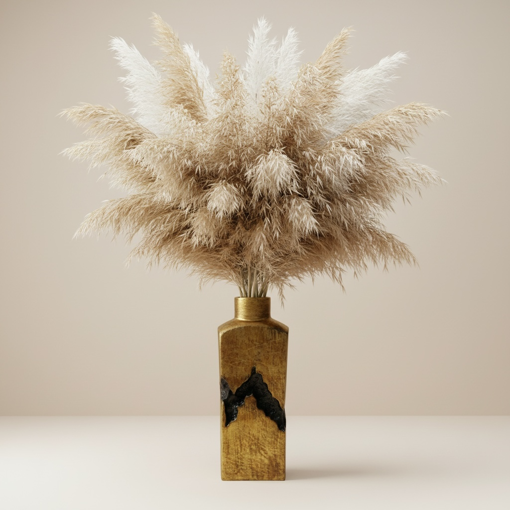 Sculptural Metal Bronze Black Tree Style Vase