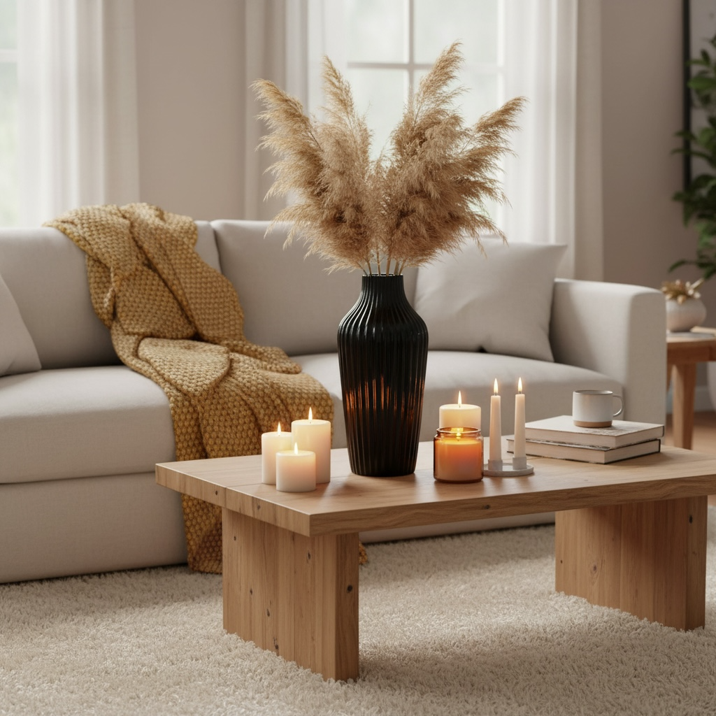 Elegant Black Glossy Vase 13 in tall