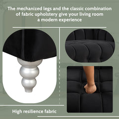 Modern 3-piece Sofa Set - Black