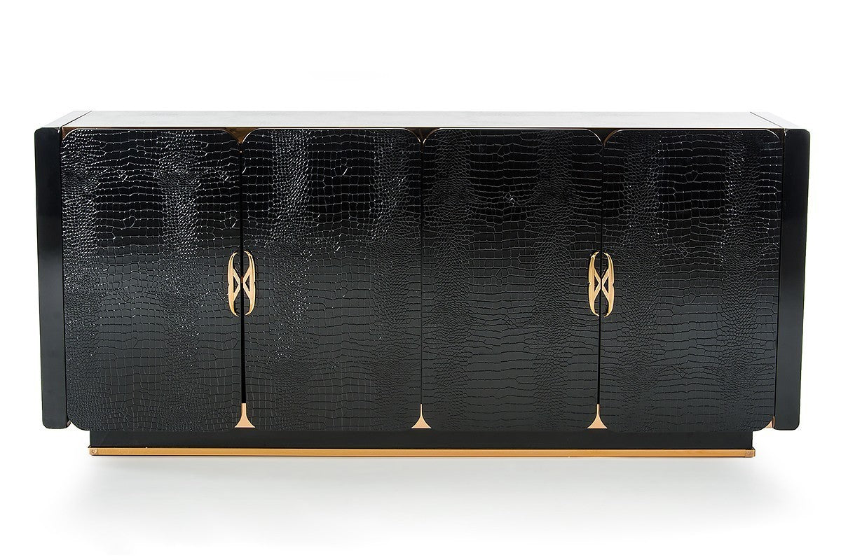 Modern Black & Rosegold Buffet