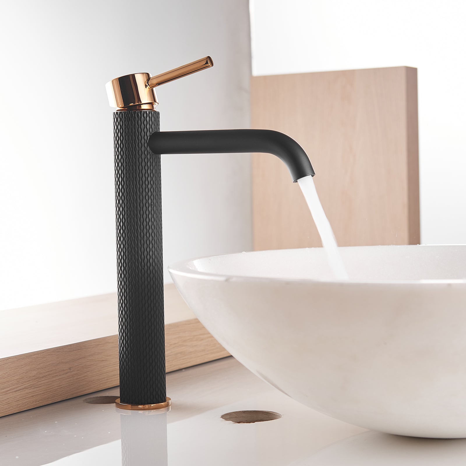 Black and Gold Faucet for Bathroom Sink