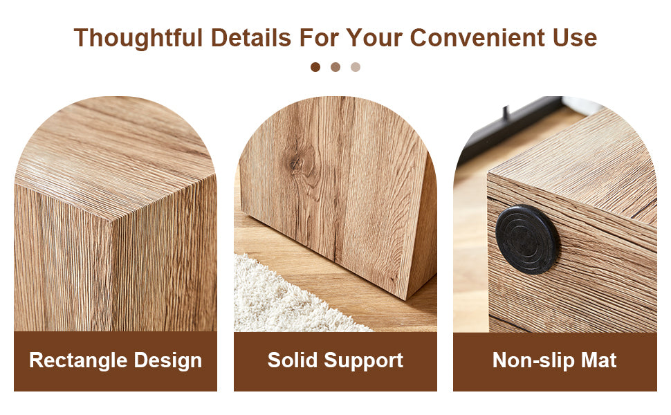 Modern Three-piece Coffee Table Stylish Design Wood
