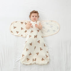 Baby Sleeping Bag Vest Cotton Gauze 4 Layers Bellyband Anti-startle Gro-bag