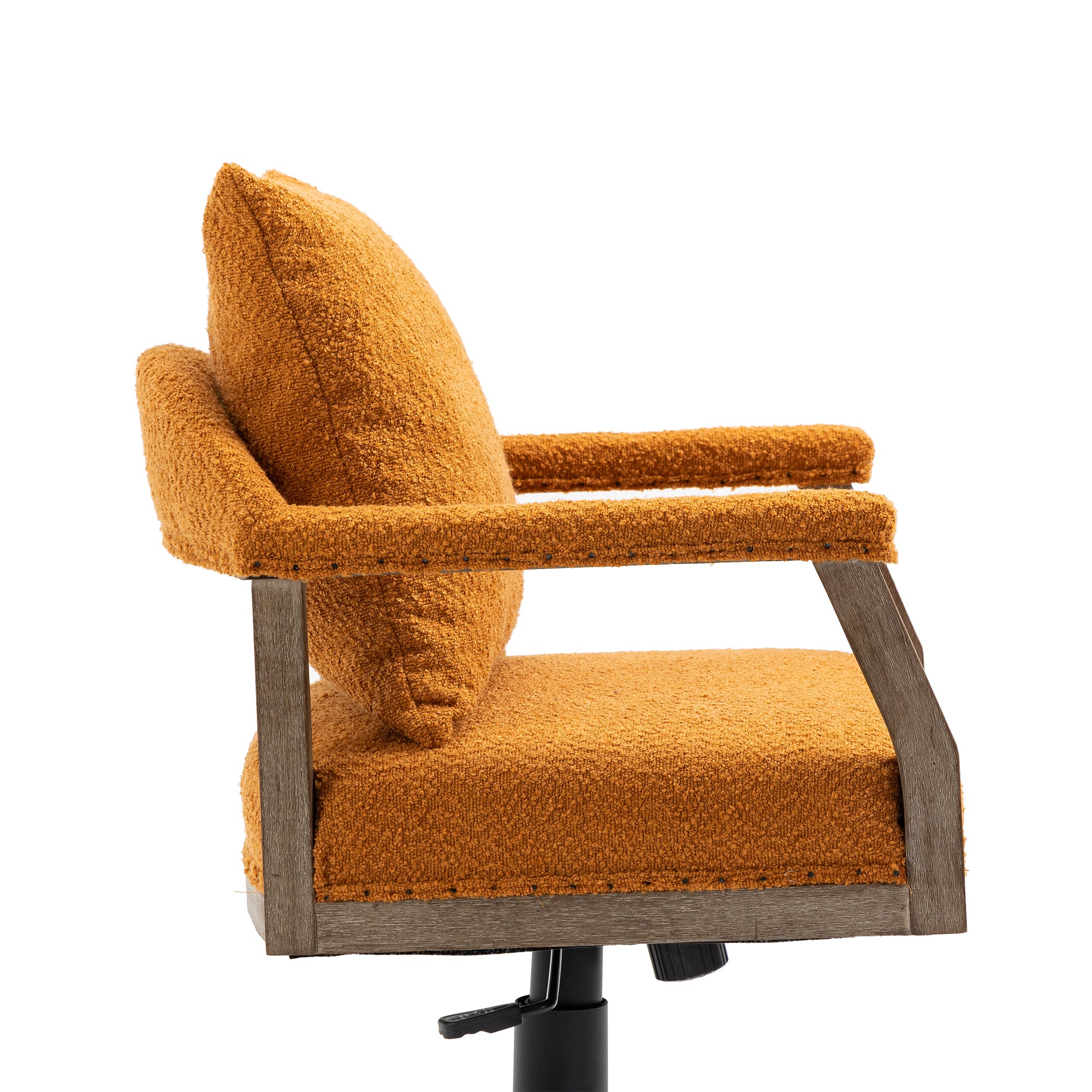 Chair Office Chair Adjustable Swivel Chair Fabric Seat Home Study Chair - Orange