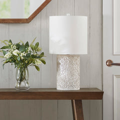 Floral Resin Table Lamp