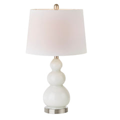 Covey Curved Glass Table Lamp (Set of 2) - White