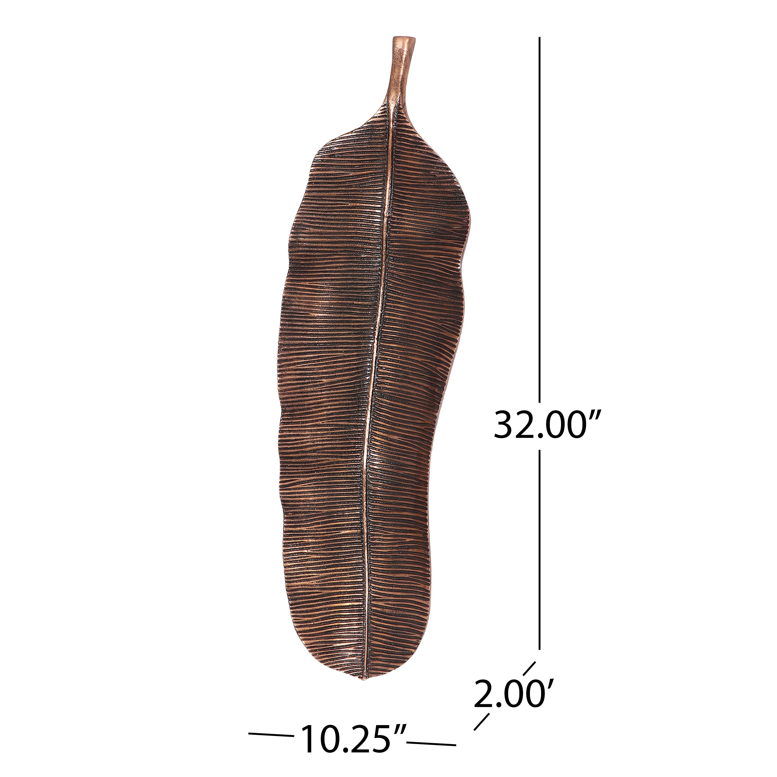 Leaf Wall Decor Copper