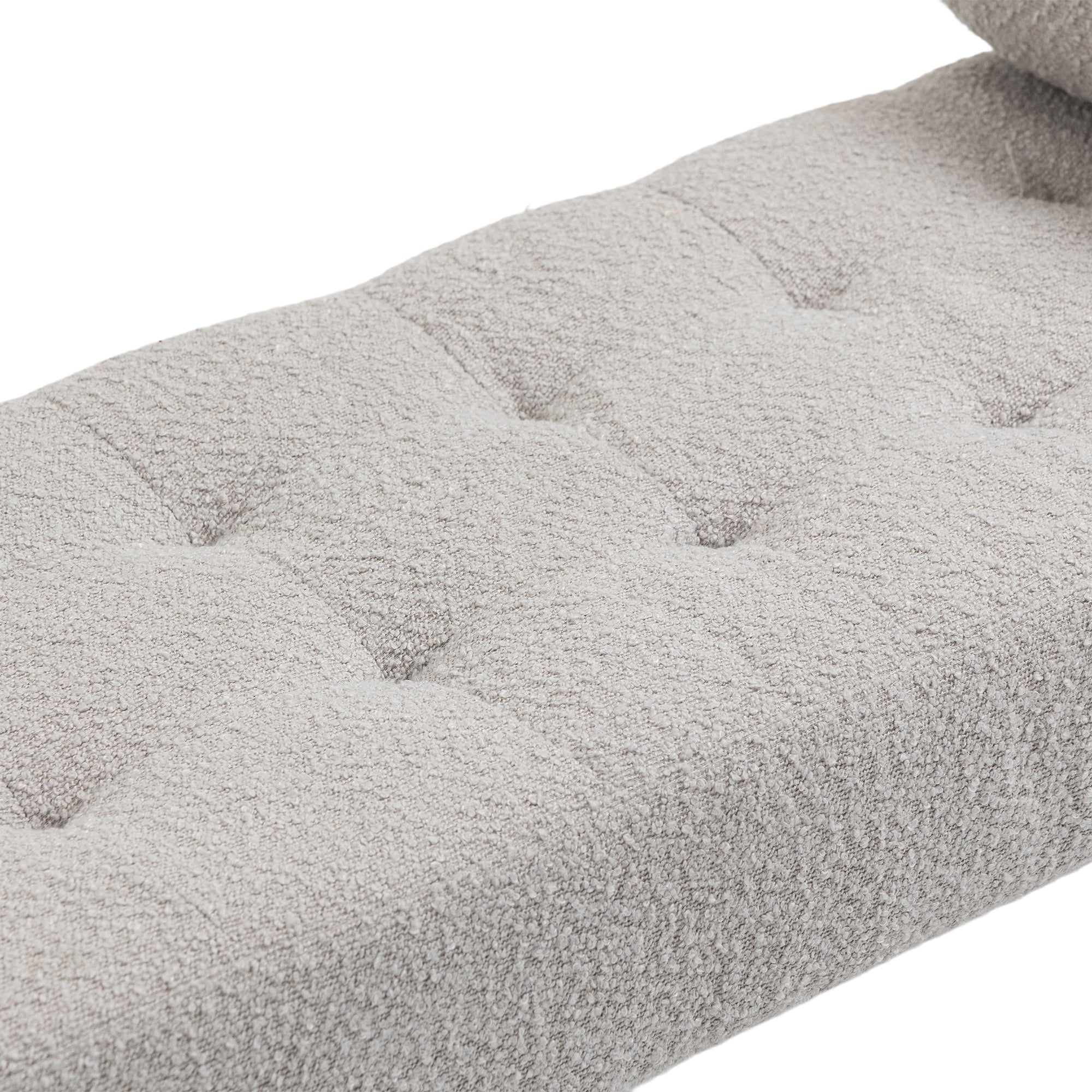 Modern Ottoman Bench - Light Gray