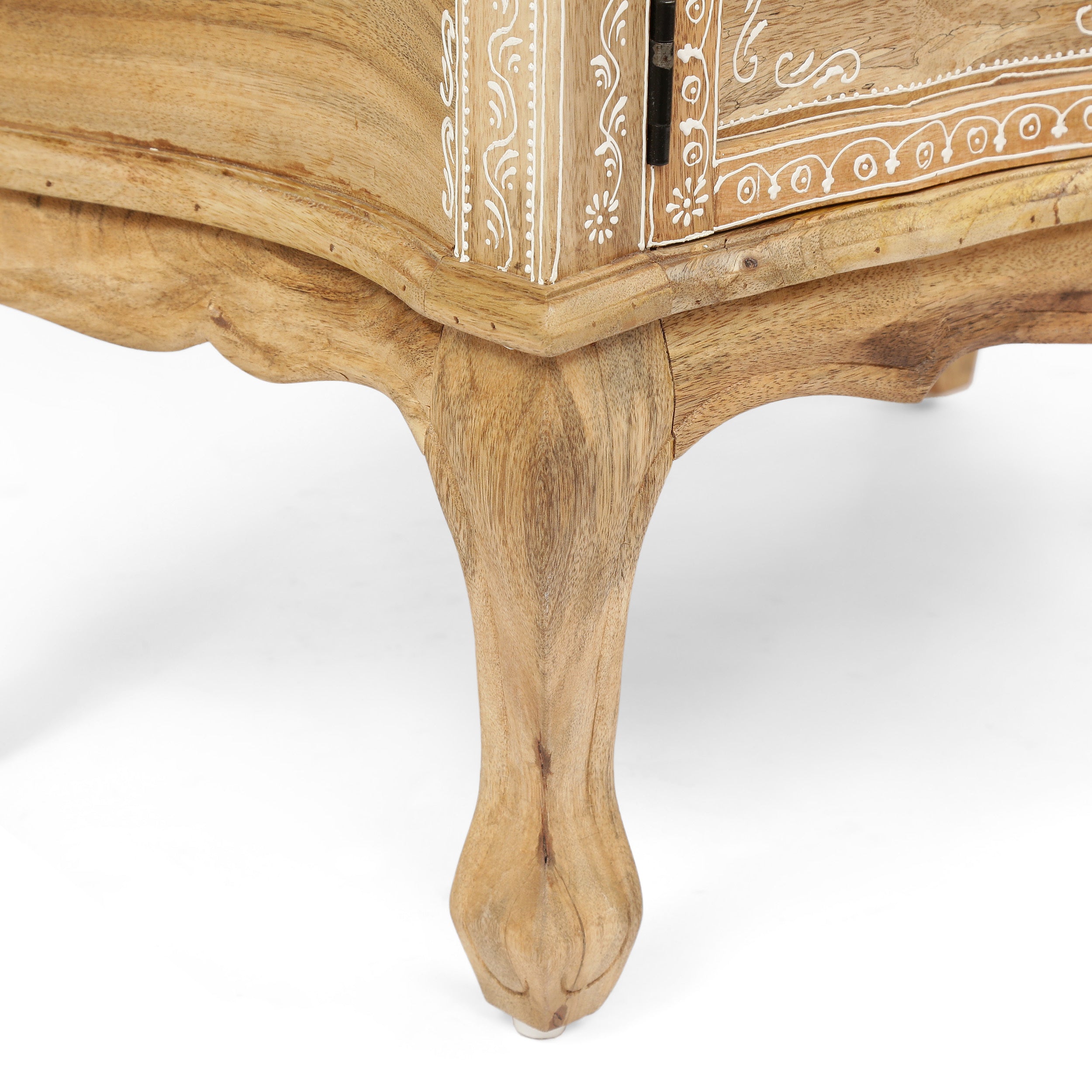 Rustic Wooden Cabinet 1 Drawer 2 Door Cabinet - Natural Wood
