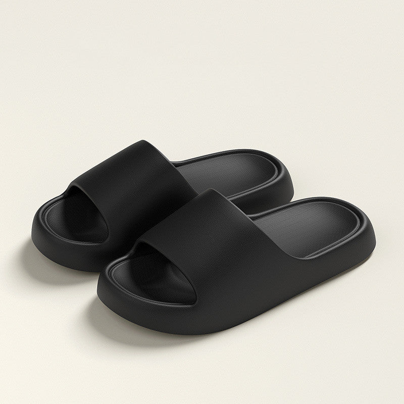 Solid Thick-soled Home Slippers Summer Non-slip Floor Bathroom Slipper For Women
