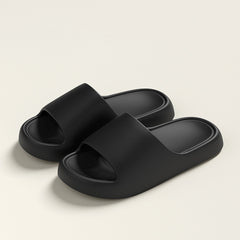 Solid Thick-soled Home Slippers Summer Non-slip Floor Bathroom Slipper For Women