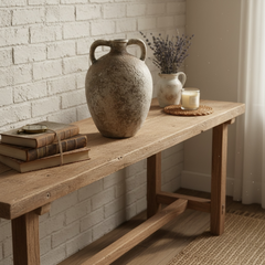 Rustic Ceramic Vase Textured Minimalist style 10’’ tall