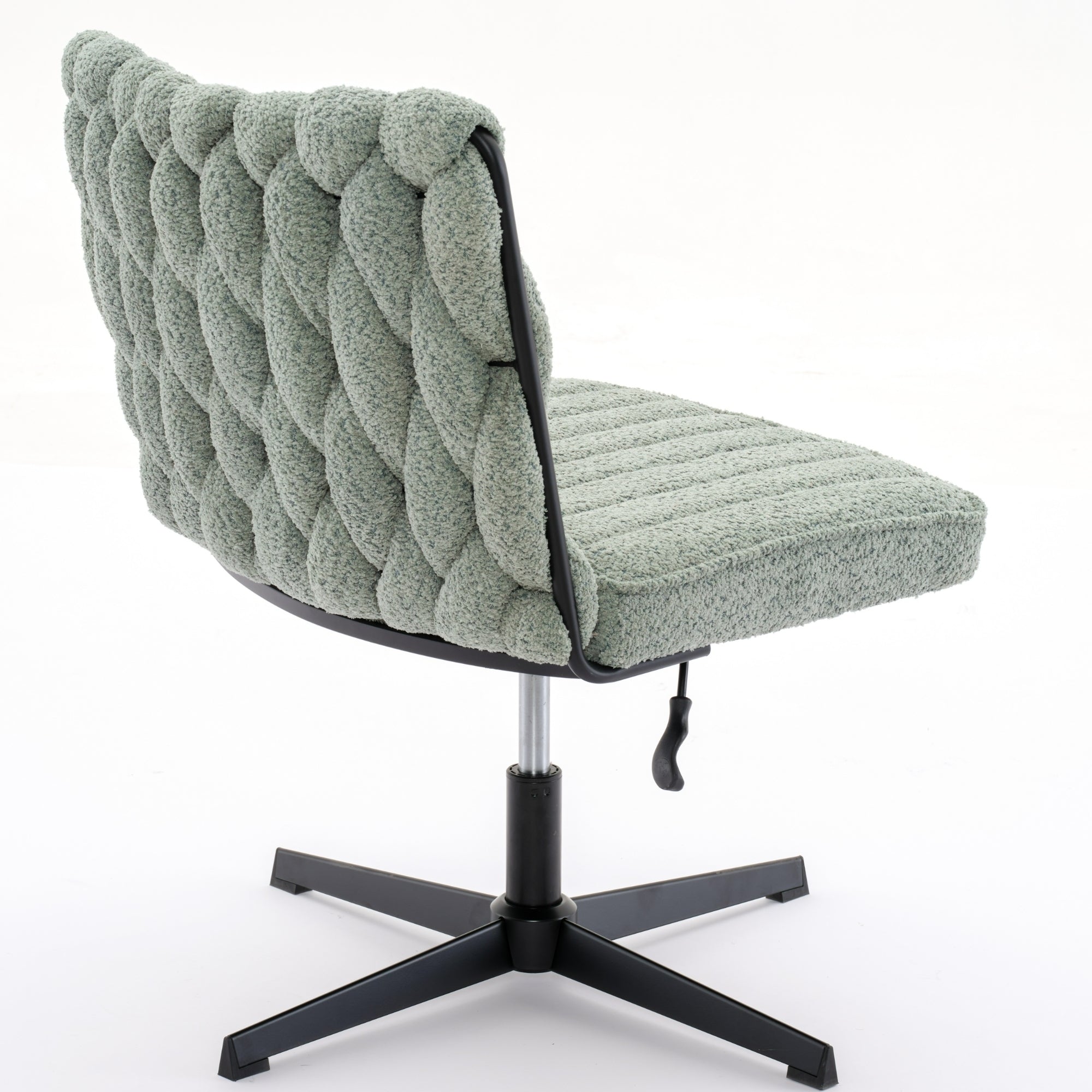Armless Office Desk Chair No Wheels - Green